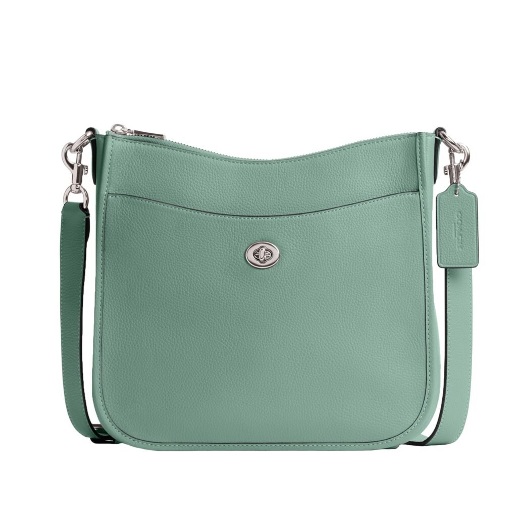 coach green handbag