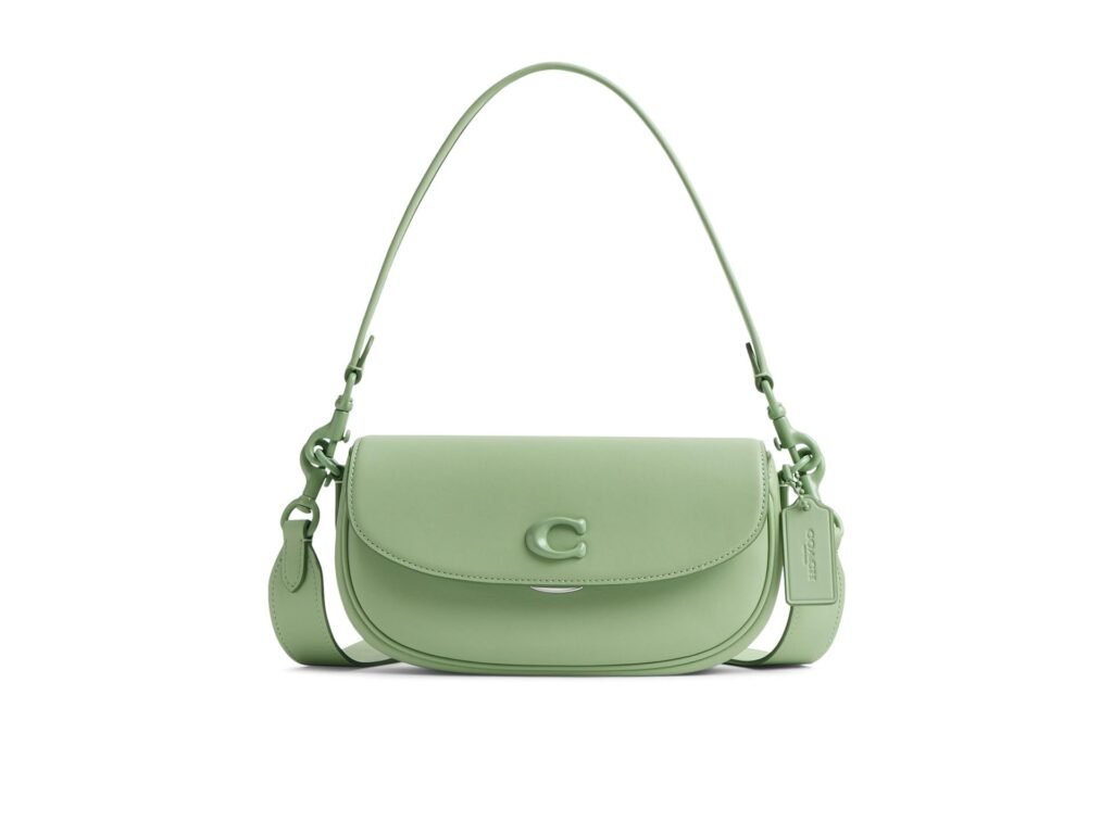 coach green handbag